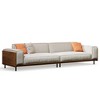 Luck Live 111.81 inch soft cushion sofa with throw pillows - 2 of 4