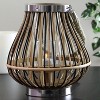 Northlight 9.25" Rustic Chic Pear Shaped Rattan Candle Holder Lantern with Jute Handle - 4 of 4