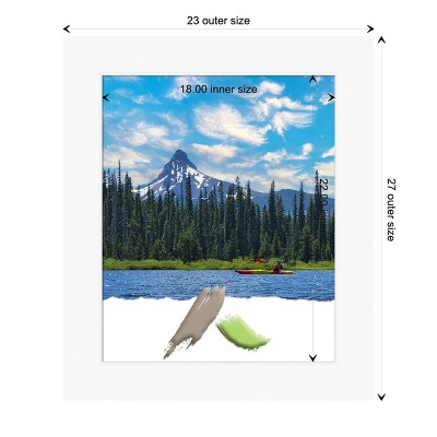 Cabinet White Matte Polystyrene Wall Picture Frame