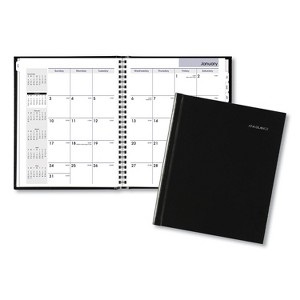 DayMinder Hard-Cover Monthly Planner with Memo Section, Unruled Blocks, 8.5 x 7, Black Cover, 12-Month (Jan to Dec): 2026 - 1 of 4