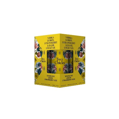 Two Chicks Sparkling Lemon Strawberry Kiss - 4pk/355ml Cans