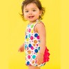 RuffleButts Baby/Toddler Knit Tie Shoulder Bubble Romper - 3 of 4