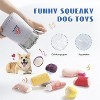 Nocciola 10 PCS Seafood Boil Dog Toy Set with a Pot,Christmas gift,Squeaky Crinkle Plush Puppy Toy,Interactive Toys,Hide Toys for Small to Medium Dogs - 3 of 4