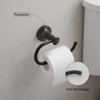 Itopfox 2 Piece Bathroom Accessories Set Oil Rubbed Bronze Towel Ring and Toilet Paper Holder Stainless Steel Wall Mount - 3 of 4