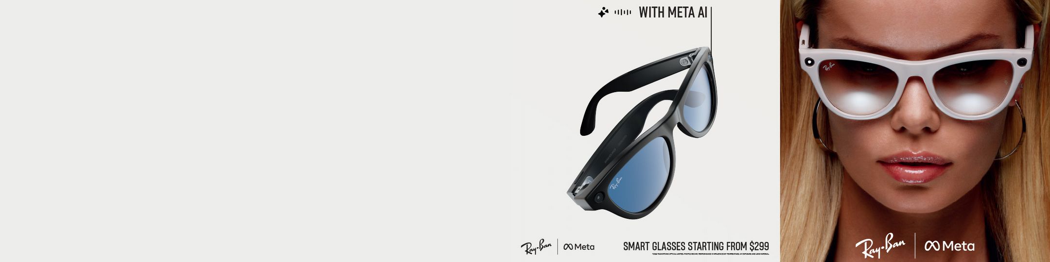 Ray-Ban|Meta Smart Glasses starting from 299$