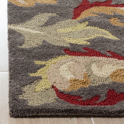 Handmade Gray Wool 8' x 10' Tufted Rectangular Area Rug