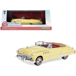 Charlie Babbitt's 1949 Buick Roadmaster Convertible Cream w/Red Interior "Rain Man" (1988) 1/43 Diecast Model Car by Greenlight - 1 of 3