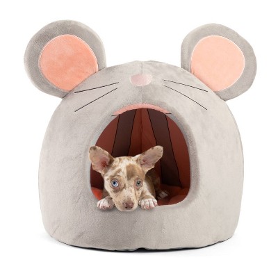 Best Friends by Sheri Meow Hut Mouse Cat Bed - Gray