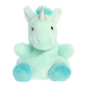 Aurora Palm Pals 4.5" Tilly Blue Unicorn Blue Stuffed Animal - 1 of 4