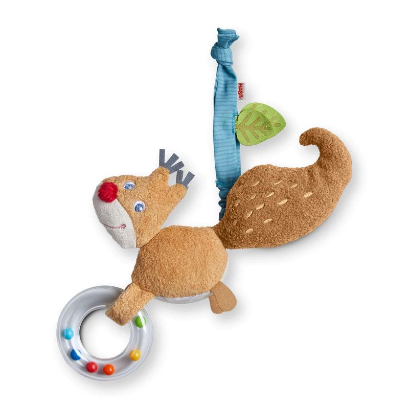 HABA Forest Friends Squirrel Dangling Figure Crib & Stroller Toy, 1 of 5