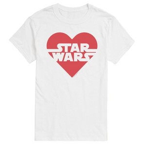 Men's - Star Wars - Valentine Heart Logo Short Sleeve Graphic T-Shirt - 1 of 4