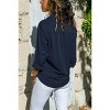 Mocamel Women's Pure Color Lapel Long Sleeve Loose Fit Cotton Shirt for Elegant Office Wear - 2 of 4