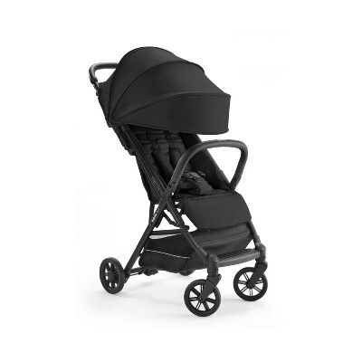 Inglesina AG87M0ONBUS/D Quid Lightweight Foldable Compact Stroller with 5-Point Harness and 50 Plus UPF Shade, For 3 Months to 50 pounds, Onyx Black