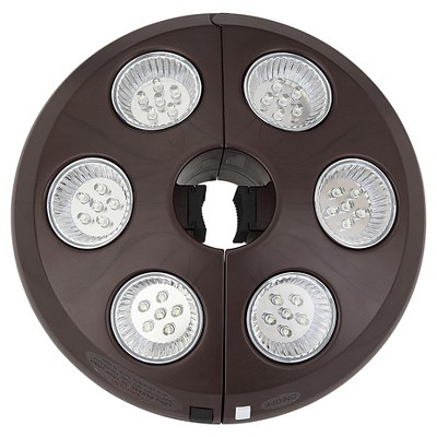 Island Umbrella 6 Light Rechargeable LED Umbrella Light