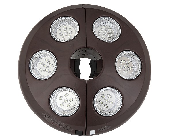 Island Umbrella 6 Light Rechargeable LED Umbrella Light