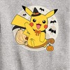 Boys' - Pokémon - Pikachu Moon Witch Graphic Long Sleeve Fleece Sweatshirt - 2 of 4