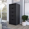 NicBex  5 Drawers Dresser for Bedroom, Modern Style Wooden Drawers with Free Handle,Dressers for Kids Room,Living Room,Entry and Hallway - 4 of 4