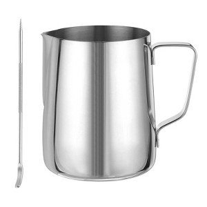 Unique Bargains Stainless Steel Coffee Maker Accessories Milk Frothing Pitcher with Latte Art Pen - 1 of 3