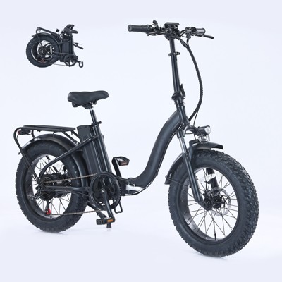 20" 500W Folding Mountain Electric Bike with 48V/13Ah Removable Battery