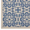 Modway Ariana Vintage Floral Trellis 9x12 Indoor and Outdoor Area Rug in Blue and Beige - 2 of 4