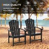 VINGLI Plastic Folding Adirondack Chair with Cup Holder, 100% Recyclable HDPE , 380lb Weight Capacity - 4 of 4