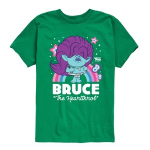 Boys' - Trolls - Bruce The Heartthrob Short Sleeve Graphic T-Shirt - 1 of 3