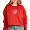 S.W.Smiley Patchwork Flower Hearts - Women's Graphic Sweatshirt - 2 of 4