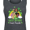 Women's - Barbie - Lucky To Have Great Friends Graphic Racerback Tank - 2 of 4