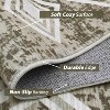 Acekool Washable Geometric Area Rug, Soft Low Pile, Foldable, Non Slip, Entryway Bedroom Living Room, Black Gray Blue Brown Multiple Sizes - 4 of 4