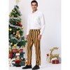INSPIRE CHIC Men's Casual Striped Slim Fit Color Block Business Pants - 4 of 4