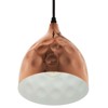 Modway Dimple 6.5" Pendant Light – Modern Rose Gold Bell-Shaped Hanging Fixture for Kitchen Island or Entryway Lighting - 3 of 4