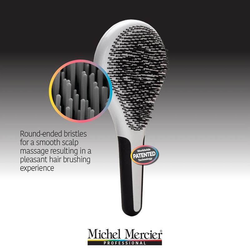 Michel Mercier Pro Wet and Dry Detangler - 428 Bristles Hair Brush for Split Ends - Painlessly Glides Through Tangles - Fine Hair - 1 pc, 5 of 9