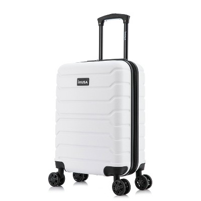 InUSA Trend Lightweight Hardside Large Checked Spinner Suitcase