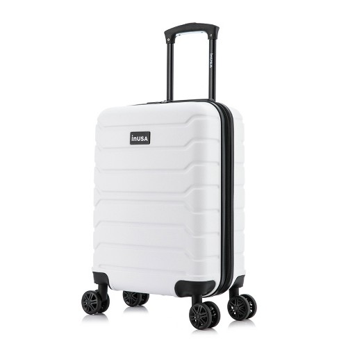 InUSA Trend Lightweight Hardside Carry On Spinner Suitcase - White