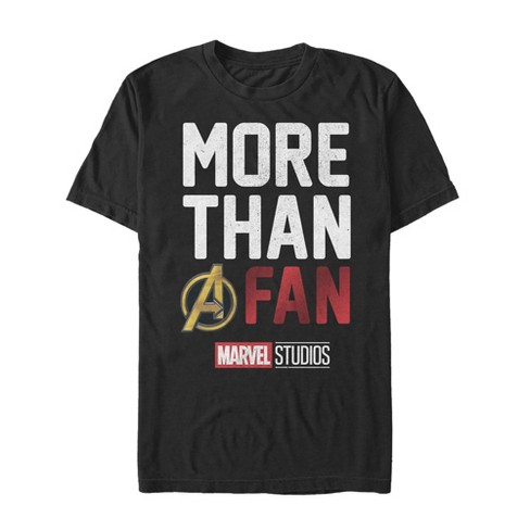 Indbildsk Kriminel partikel Men's Marvel More Than A Fan T-shirt - Black - X Large : Target