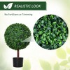 Wooakway 23.5"H Ball Boxwood Artificial Tree Artificial Topiary Artificial Plant with Pot for Indoor/Outdoor D¨¦cor - 3 of 4