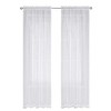 Kate Aurora Chic Living Jillian 2 Piece Ultra Lux Wide Rod Pocket Sheer Vole Window Curtain Panels - 2 of 2
