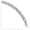 Black Bow Jewelry 9mm Stainless Steel Polished Fancy Open Curb Chain Bracelet, 8.5 Inch - 4 of 4