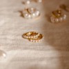 Made By Mary | Pearl Huggie Hoop Earrings - 3 of 4