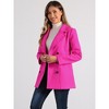 Allegra K Women's Long Sleeves Double Breasted Button Winter Outerwear Pea Coat - 2 of 4