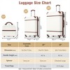 BEAFUP Hardshell Luggage Sets 3 Pieces 20"+28" Luggages and Cosmetic Case Spinner Suitcase with TSA Lock Lightweight - 3 of 4