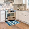 HomeStock Outdoor Washable Apopka Ivory & Blue 2' X 3', Machine Woven with Printed Designs, Coastal - 3 of 4