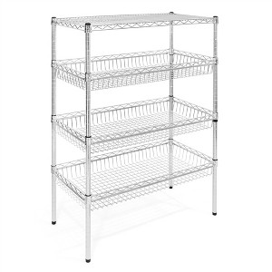Shelving.com Wire Basket Shelving - 18"d x 36"w x 48"h - 1 of 3