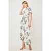 WEST K Women's Georgette Faux Wrap High-Low Midi Dress - 3 of 4