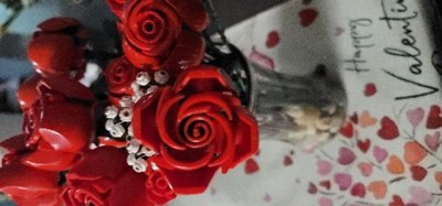 Lego Icons Bouquet Of Roses Build And Display Set For Valentines Day 10328  : Target