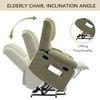 Power Lift Massage Recliner Chair for Elderly with Adjustable Massage & Heating, Side Storage Pockets, Retractable Armrests for Living Room - 4 of 4