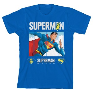 Superman Movie 2025 Superhero, Man of Steel, DC Comics, Superpowers, Crypto, S on Royal Short Sleeve Youth T-Shirt - 1 of 3