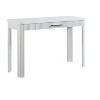 Vynxaria Casual Transitional Writing Desk - White, Reeded Fronts, 1 Storage Drawer, Birch Veneers - 3 of 4