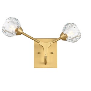Elegant Lighting Zayne 2 Light Wall Sconce in Gold - 1 of 4