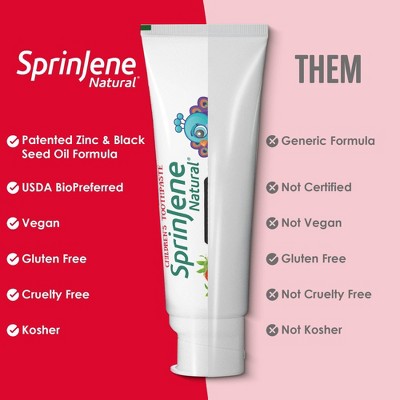 SprinJene Kids Tarter Control Toothpaste - Strawberry - 3.5oz